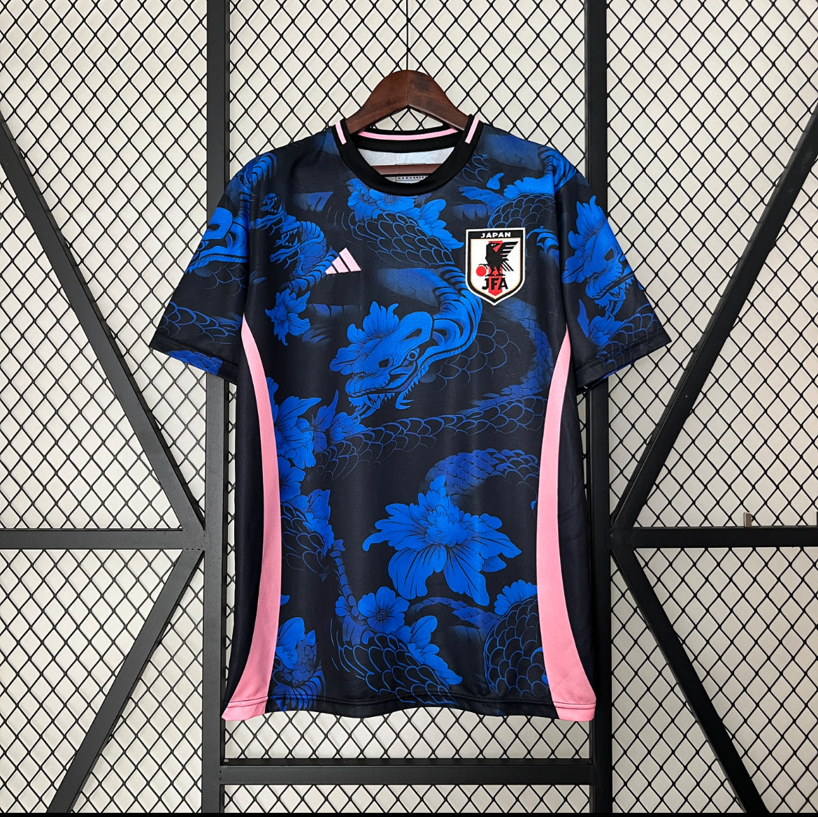 Maillot Japon Serpent Fleurie bleu