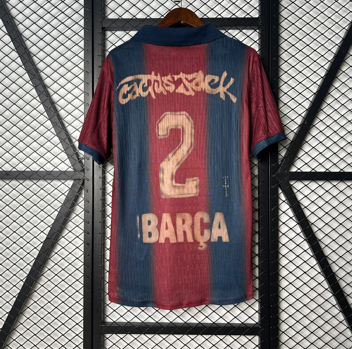 Maillot FC Barcelone rétro X Travis Scott version player