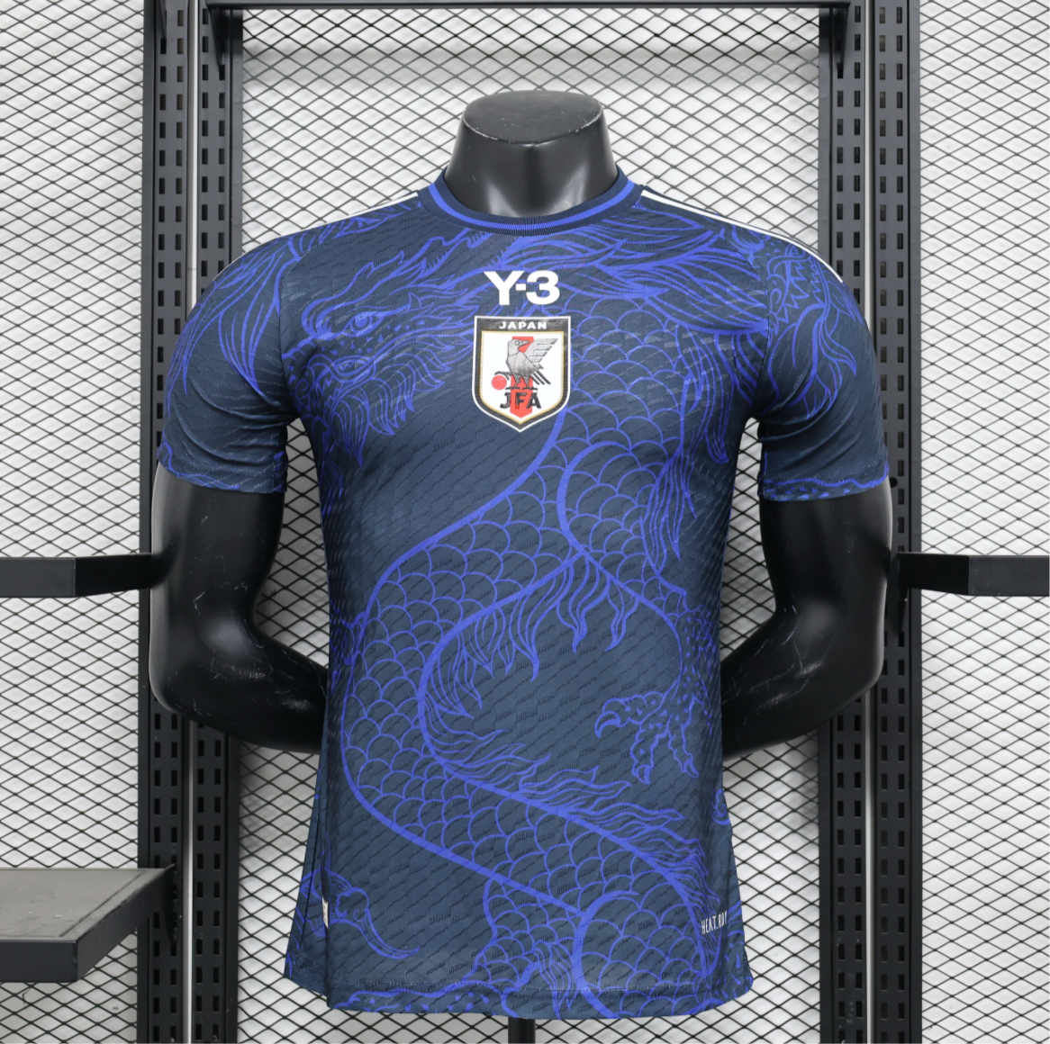 Maillot Japon Y-3 dragon bleu version player