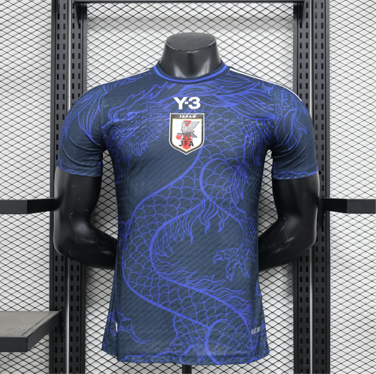 Maillot Japon Y-3 dragon bleu version player