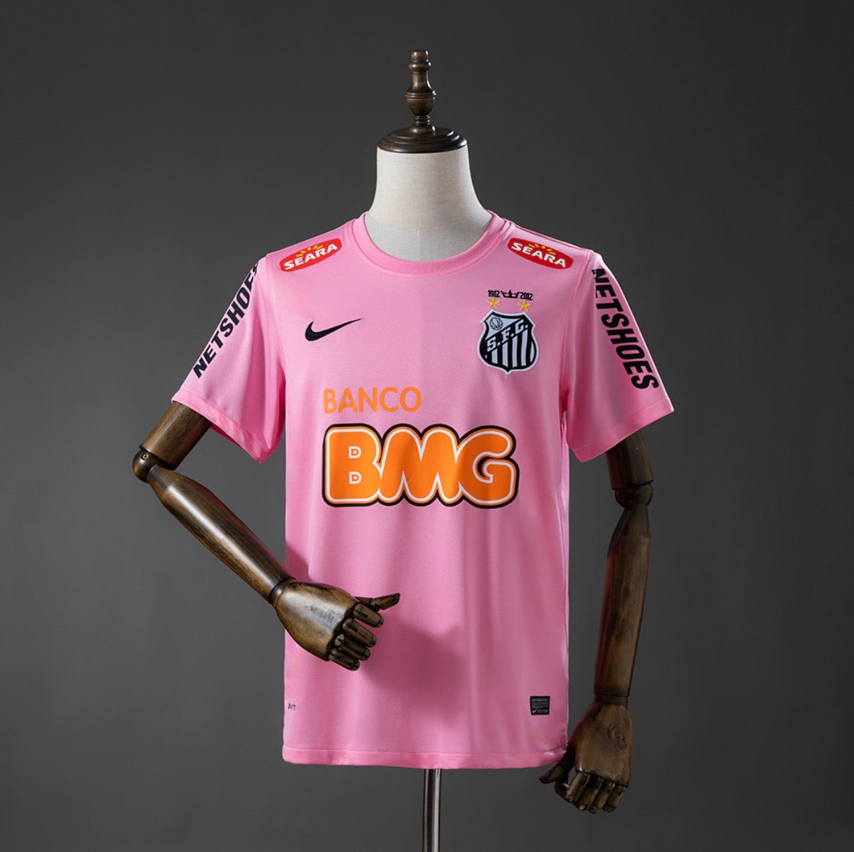 Maillot Santos Rétro 12-13 rose