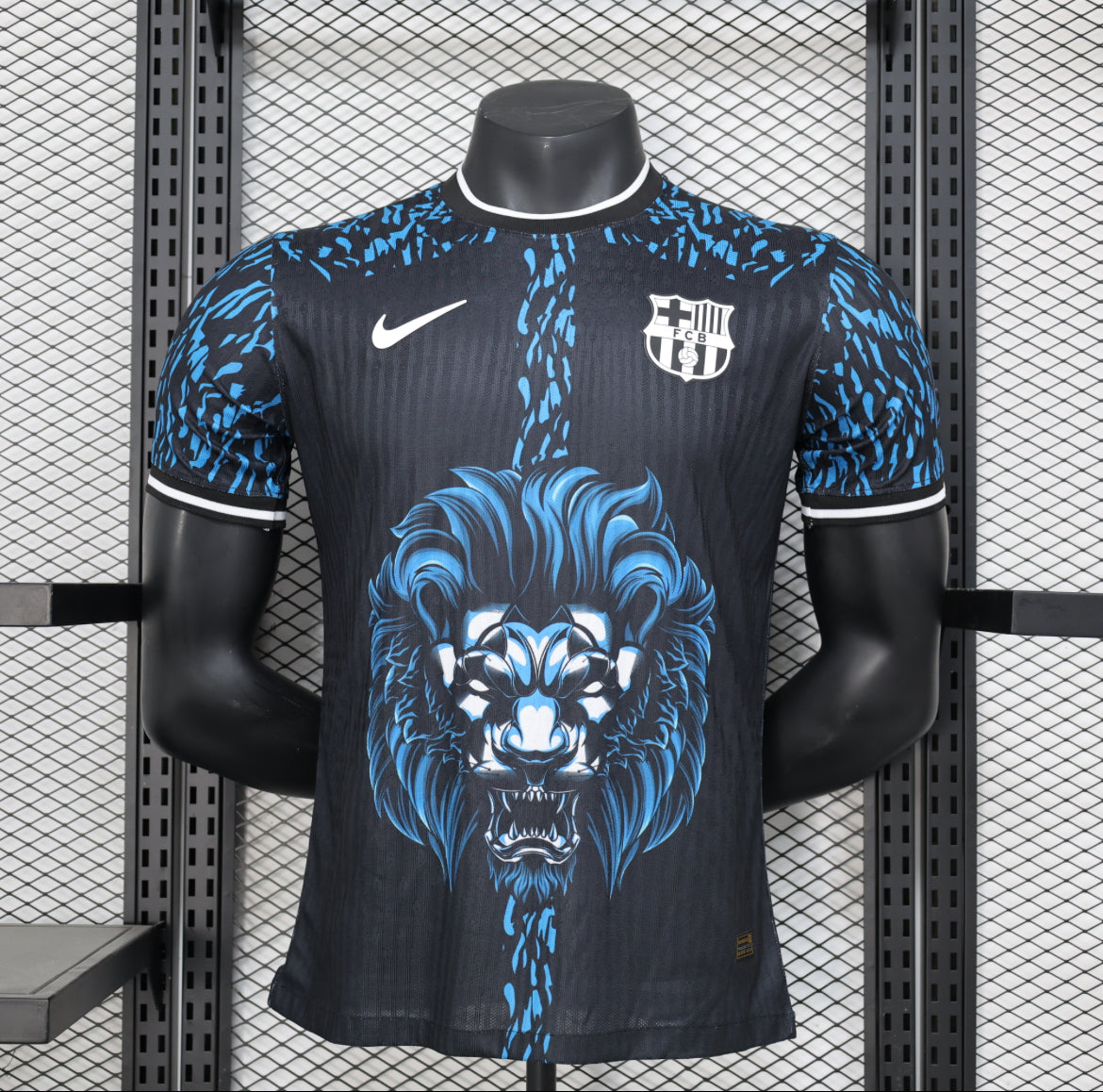 Maillot FC Barcelone lion bleu version player