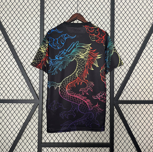 Maillot Real Madrid dragon rainbow noir
