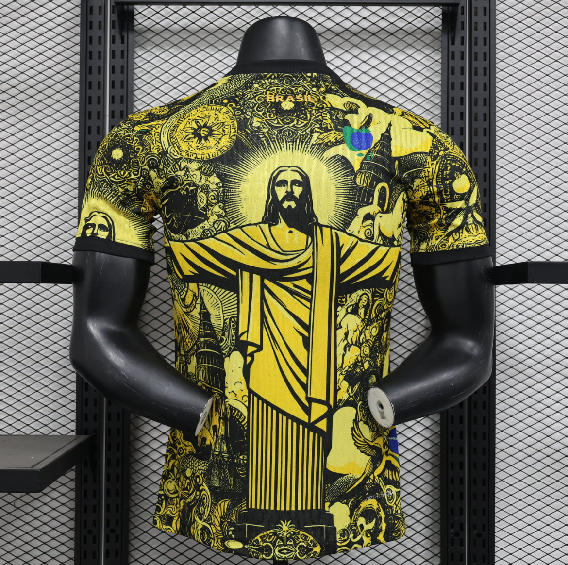 Maillot Brésil christ jaune version player