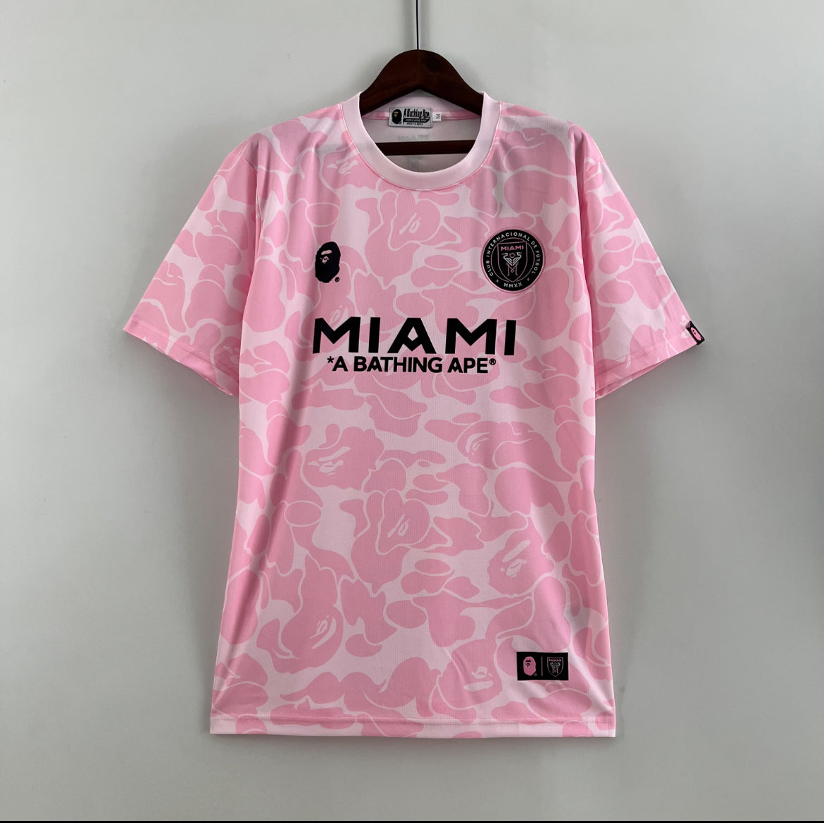 Maillot inter miami "A BAPHING APE" rose
