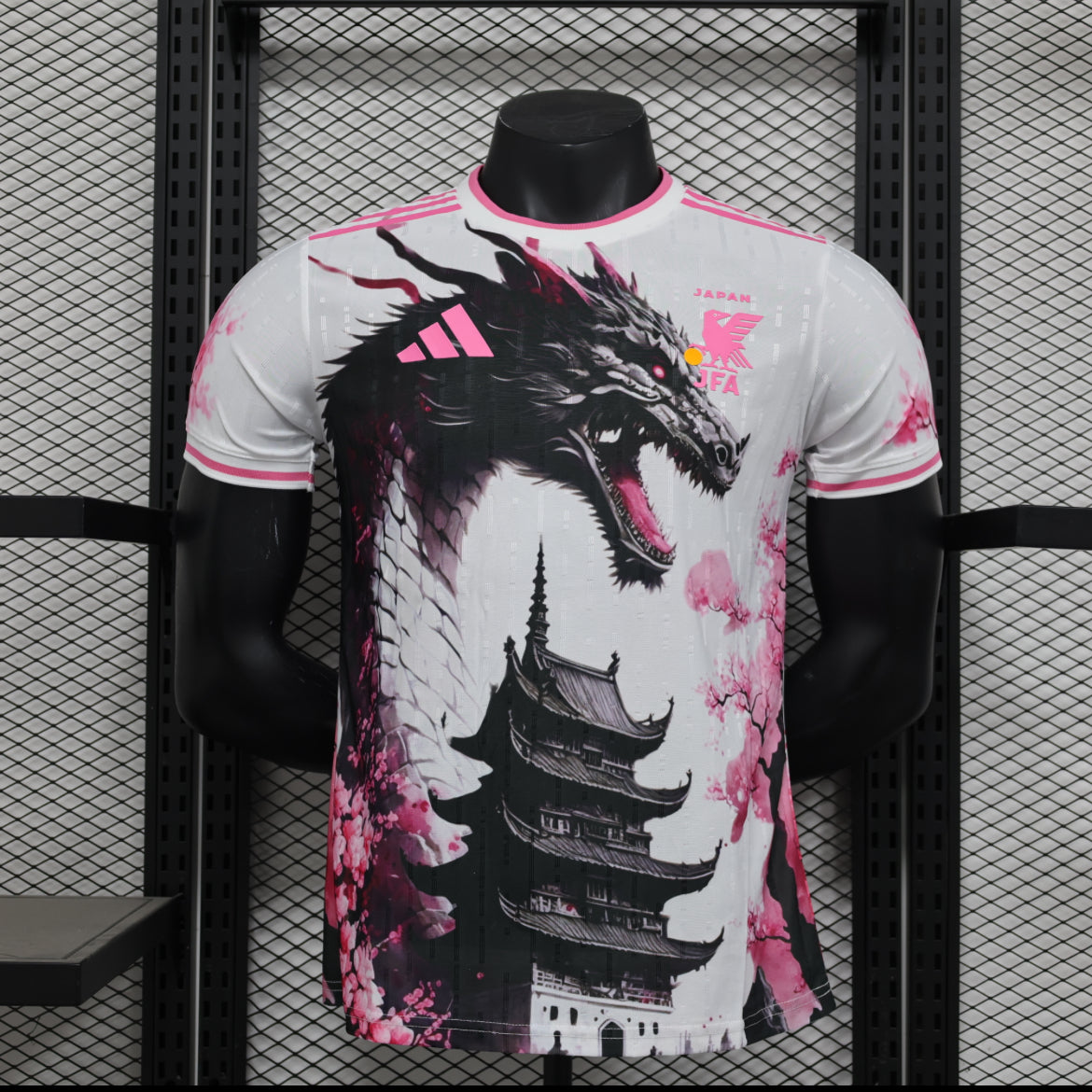 Maillot japon dragon blanc 2025 version player