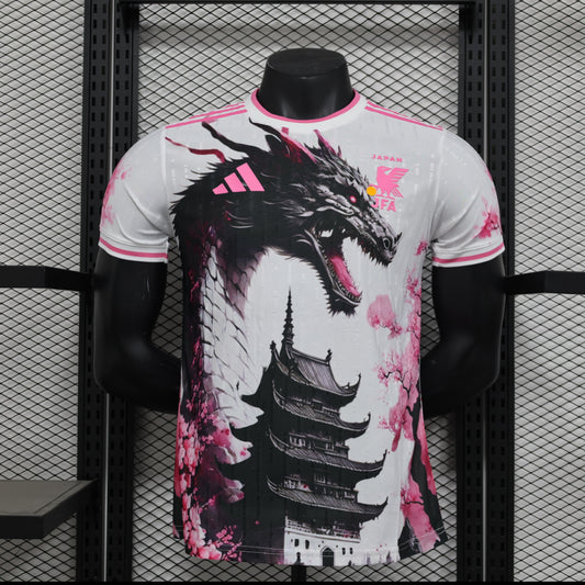 Maillot japon dragon blanc 2025 version player