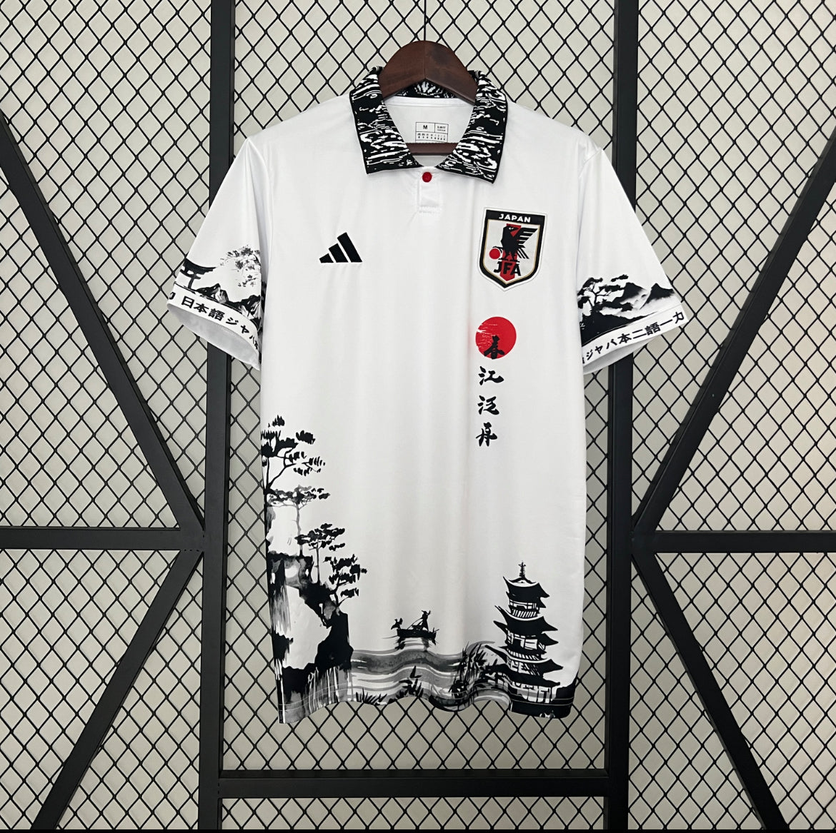 Maillot Japon paysage blanc et noir