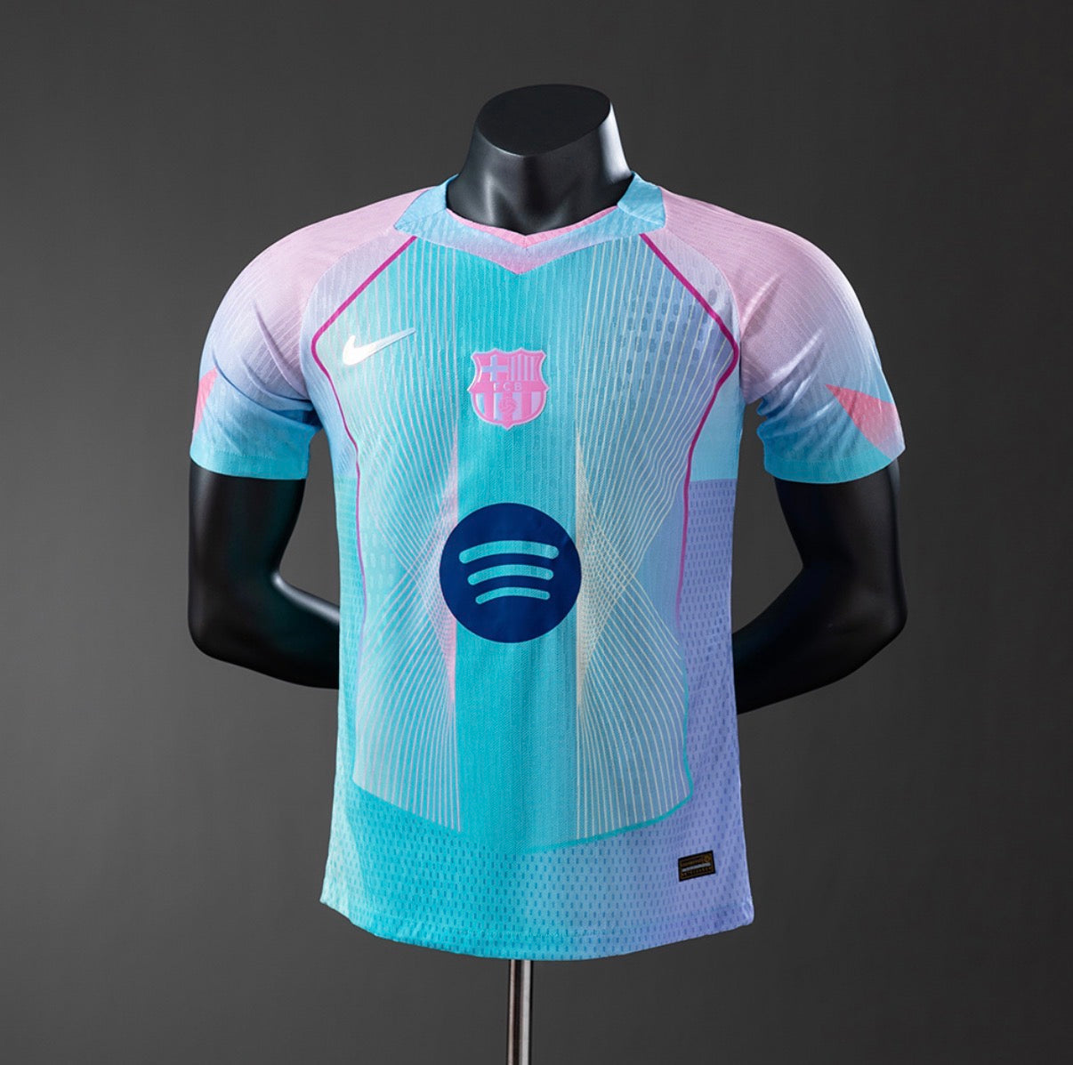 Maillot FC Barcelone concept bleu rose version player