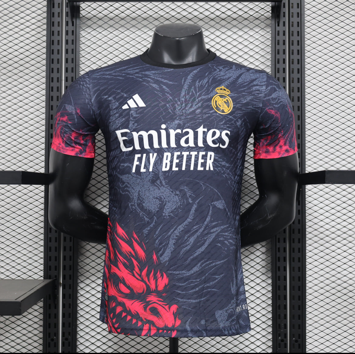 Maillot Real Madrid Serpent noir et rose version player