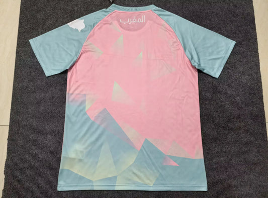 Maillot Maroc concept bleu clair et rose