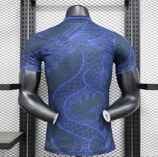Maillot Japon Y-3 dragon bleu version player
