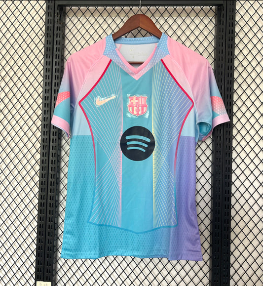 Maillot FC Barcelone concept bleu rose