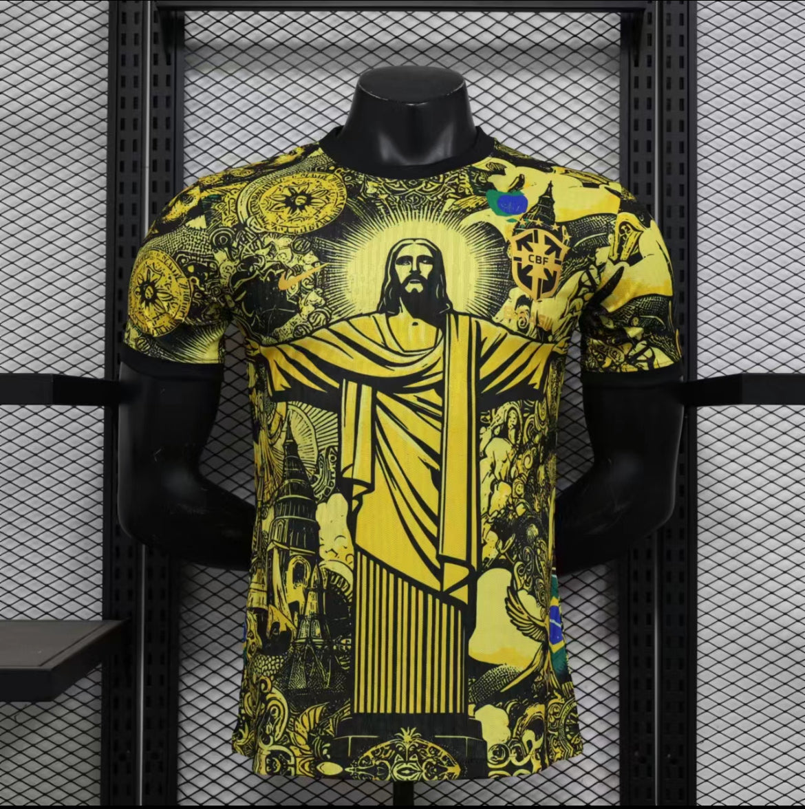 Maillot Brésil christ jaune version player