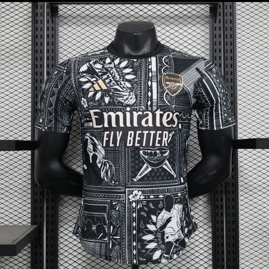 Maillot Arsenal concept noir et blanc version player