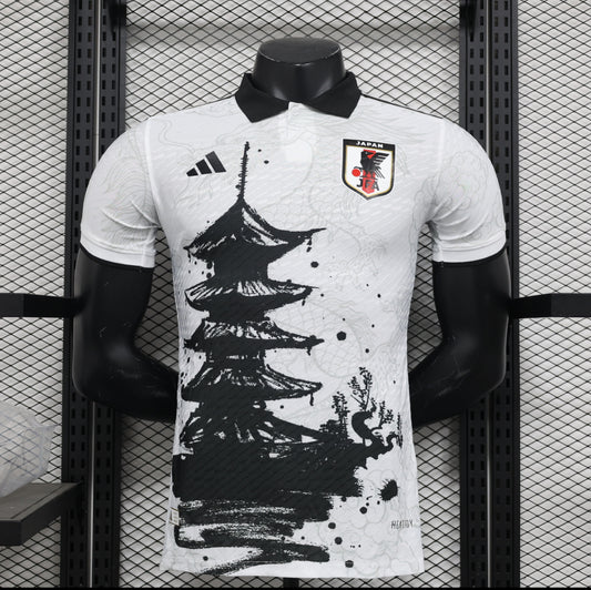 Maillot Japon temple noir et blanc version player