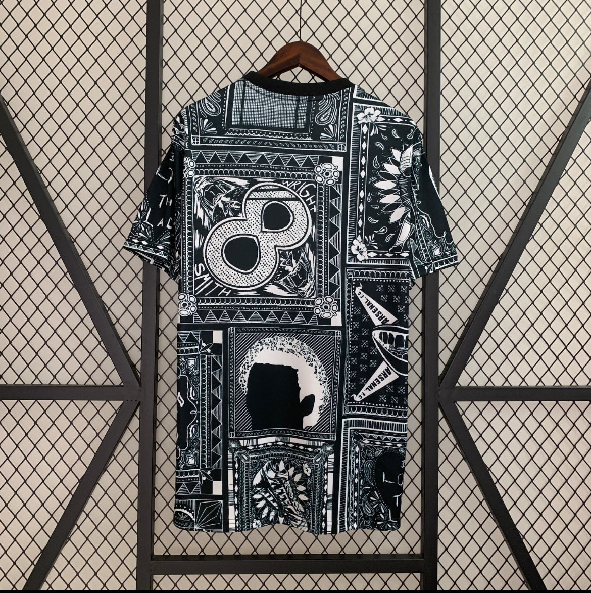 Maillot Arsenal concept noir et blanc