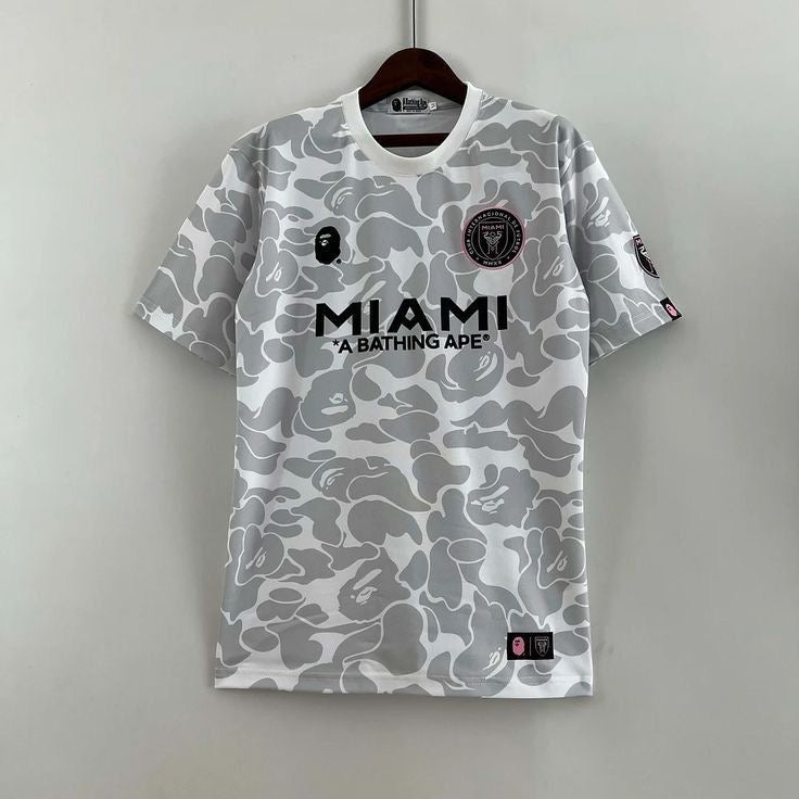 Maillot Inter miami "A BAPHING APE" blanc