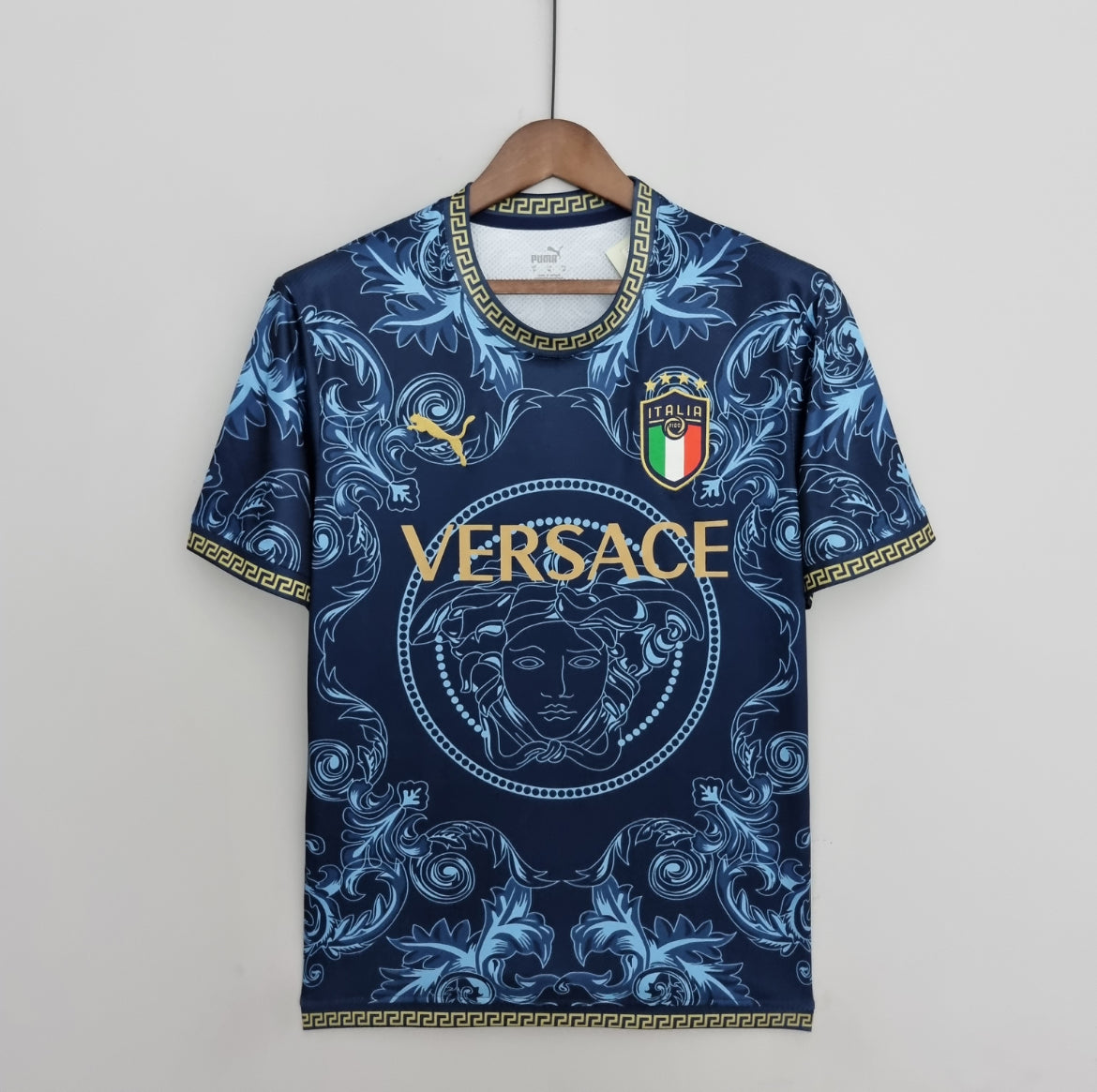 Maillot Italie Versace bleu