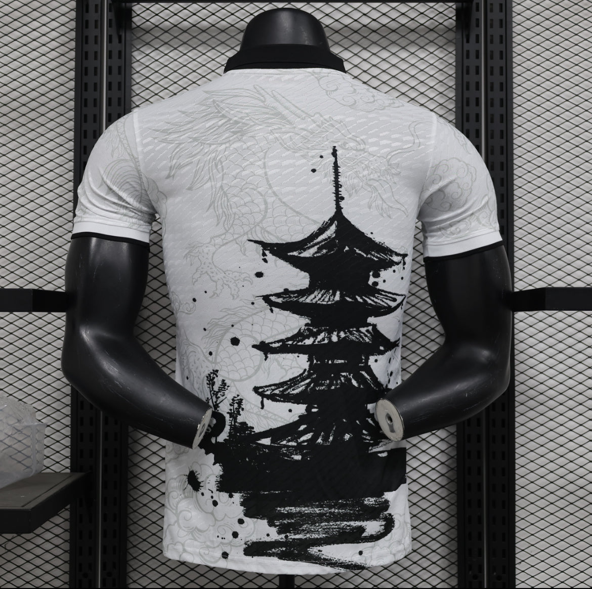 Maillot Japon temple noir et blanc version player
