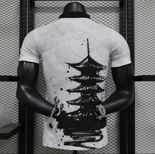 Maillot Japon temple noir et blanc version player