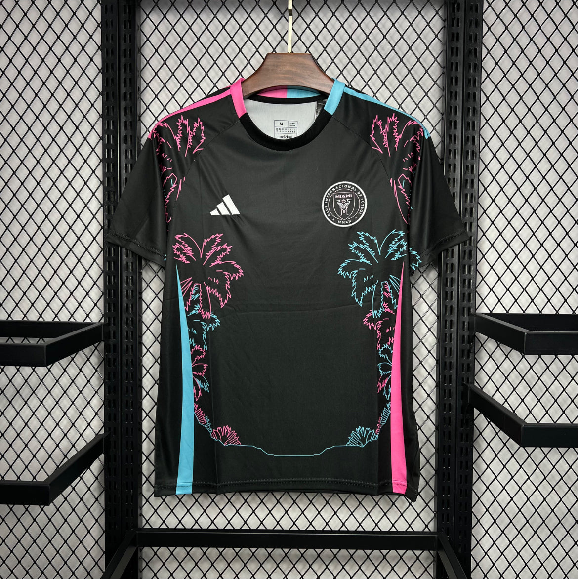 Maillot Inter Miami palmier rose et bleu