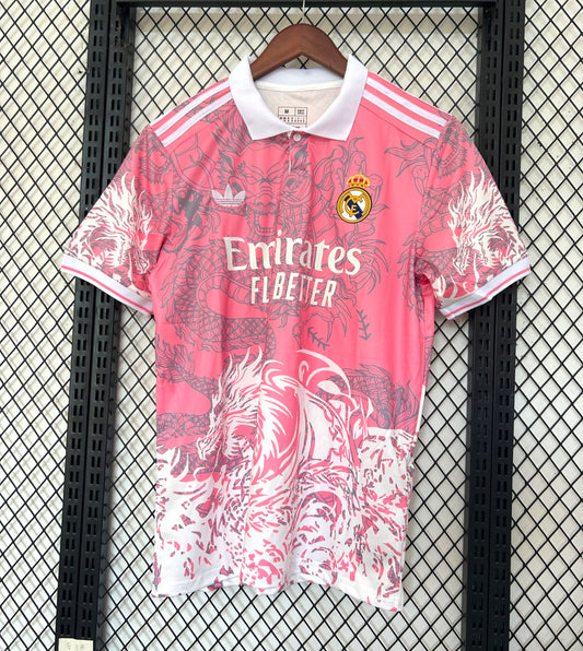 Maillot Real Madrid dragon rose 2025