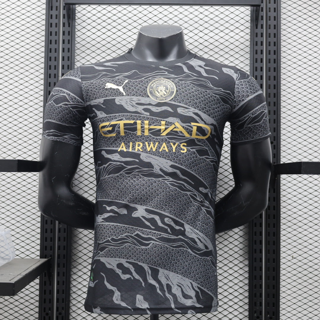 Maillot Manchester City Année du Dragon noir version player