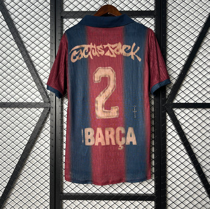 Maillot FC Barcelone rétro X Travis Scott version player