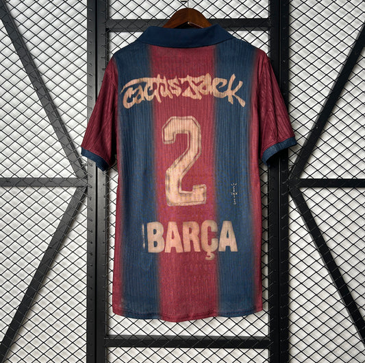 Maillot FC Barcelone rétro X Travis Scott version player