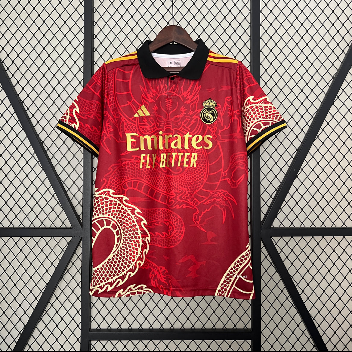 Maillot Real Madrid dragon polo rouge