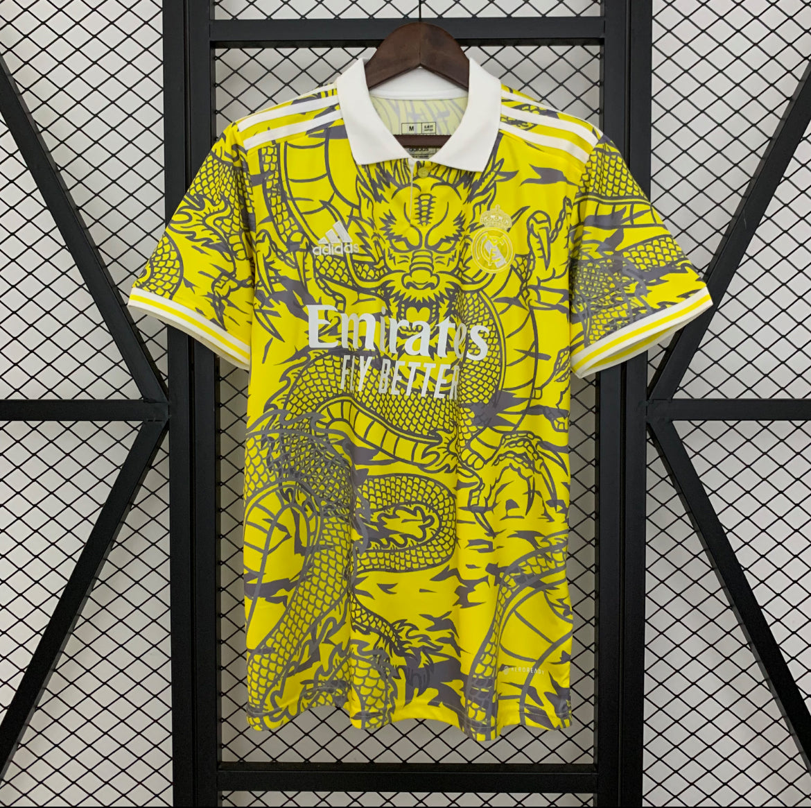 Maillot Real Madrid dragon jaune