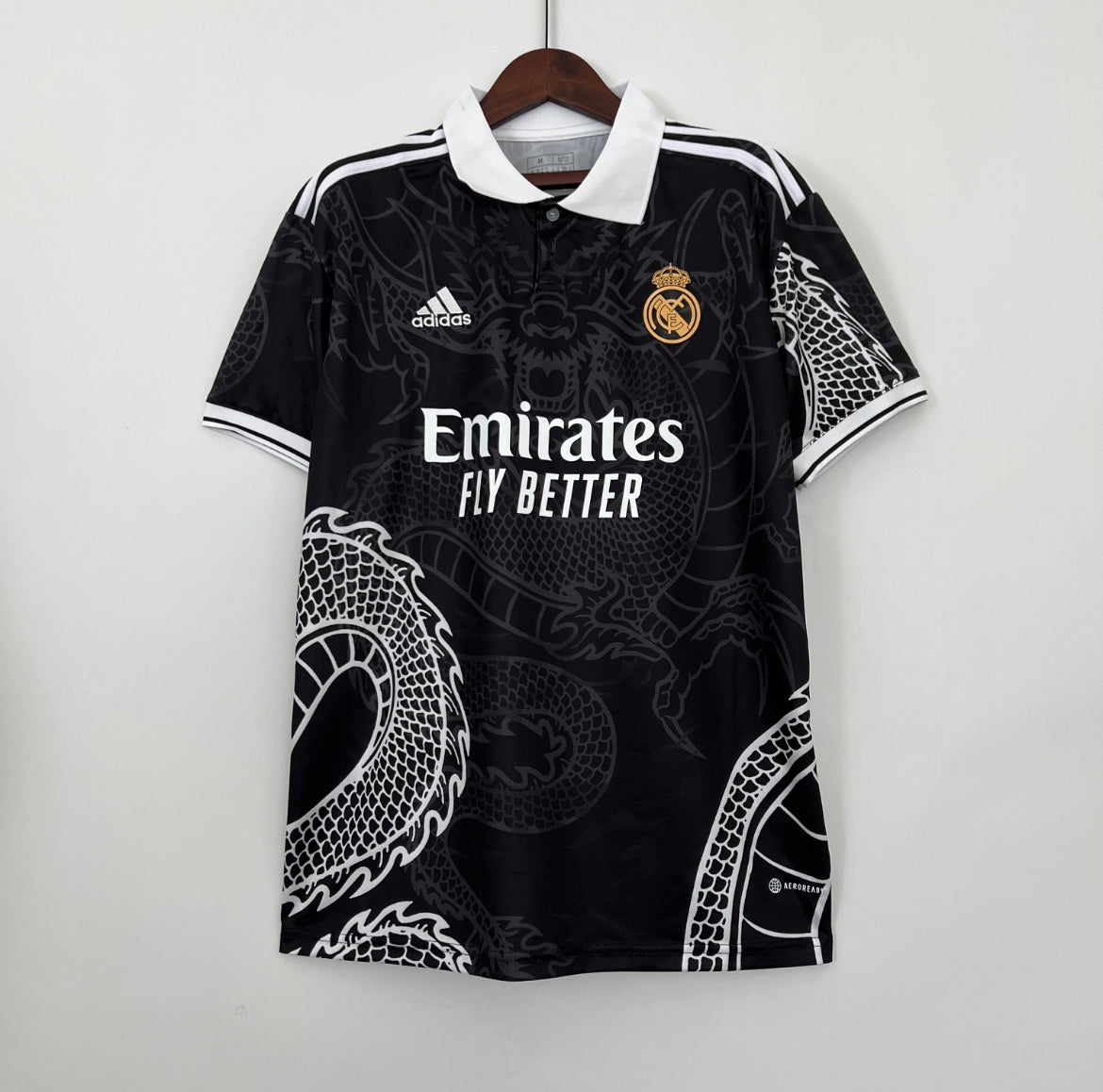 Maillot Real Madrid dragon polo noir