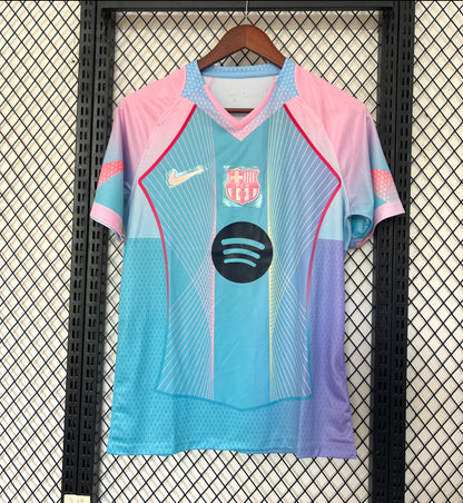 Maillot FC Barcelone concept bleu rose