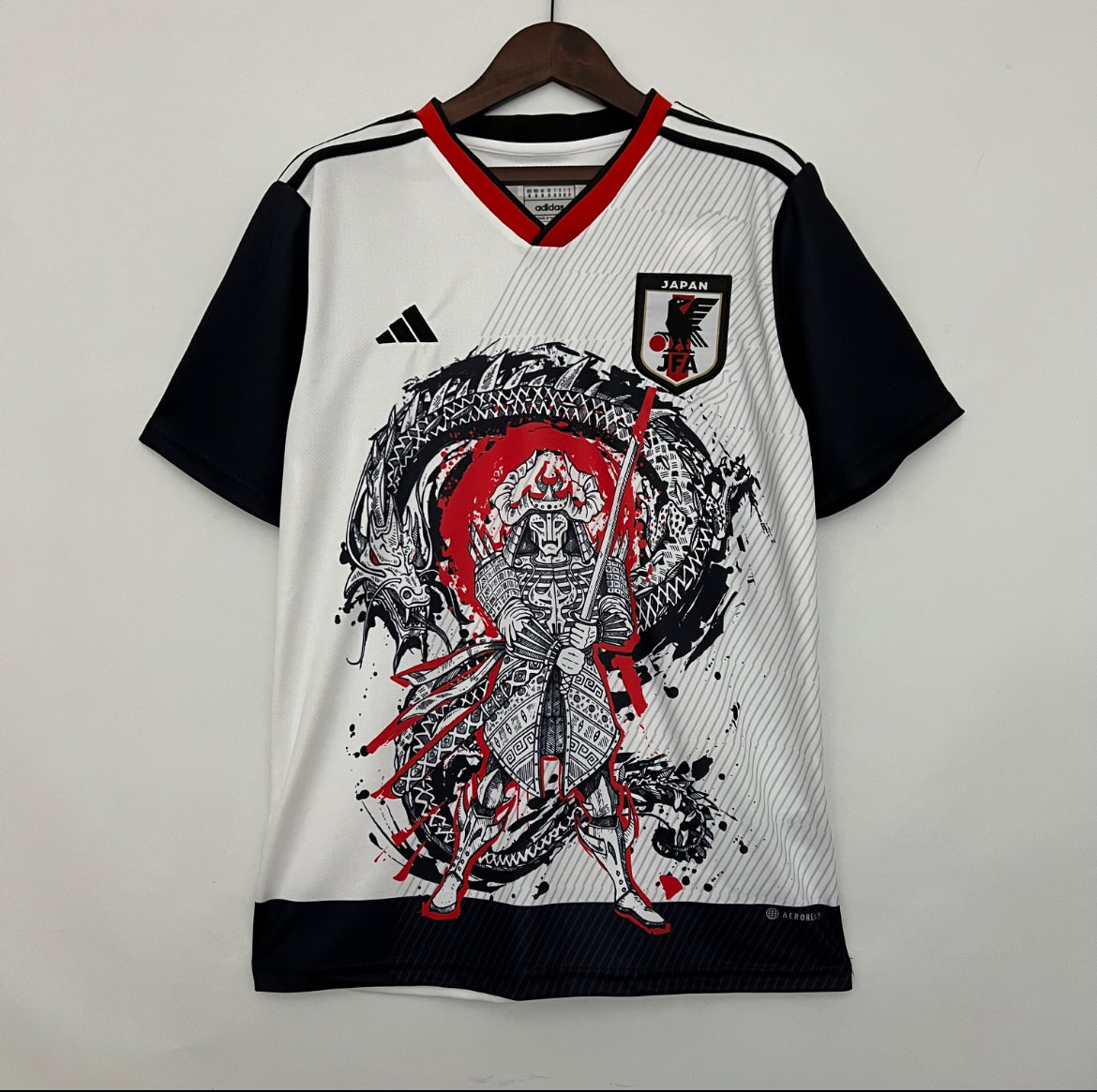 Maillot Japon Samuraï blanc et noir