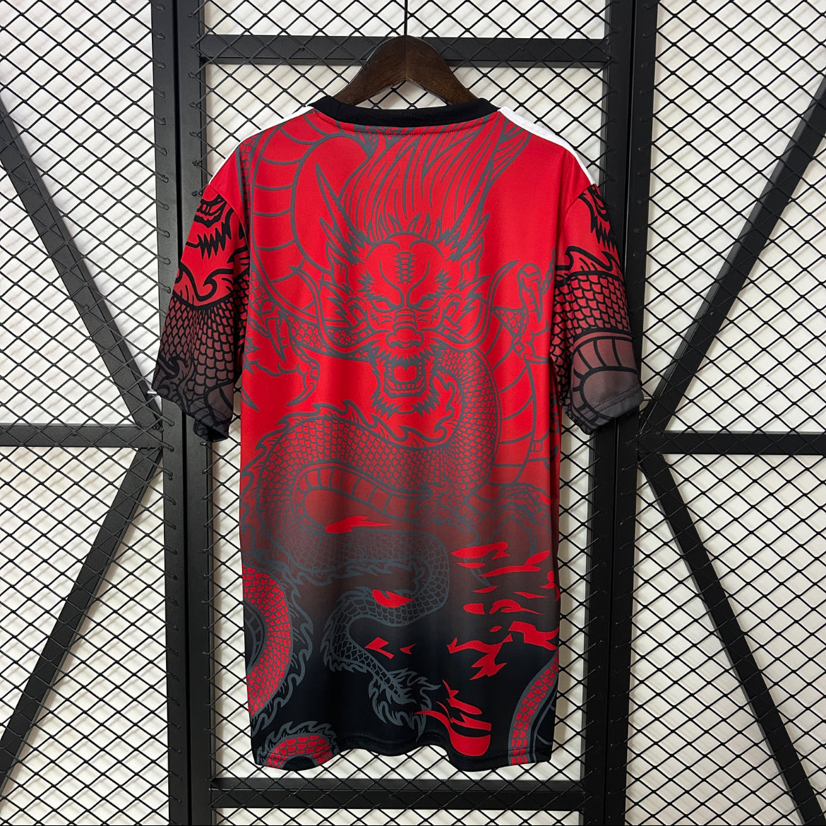 Maillot Real Madrid dragon rouge et noir