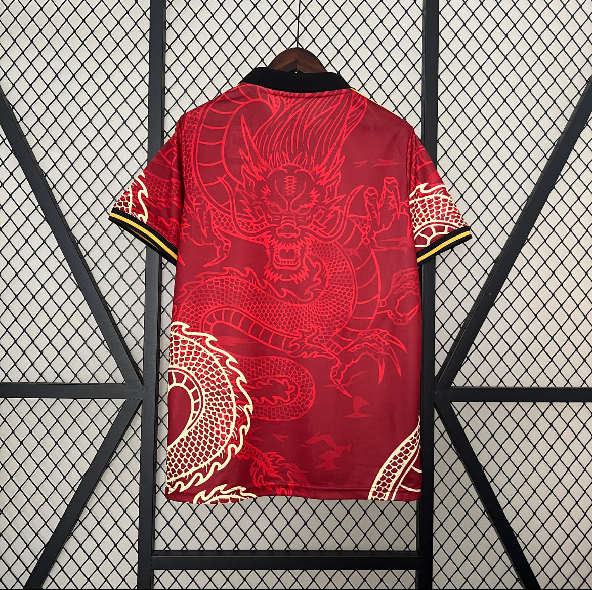 Maillot Real Madrid dragon polo rouge