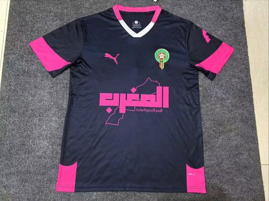 Maillot Maroc concept noir et rose