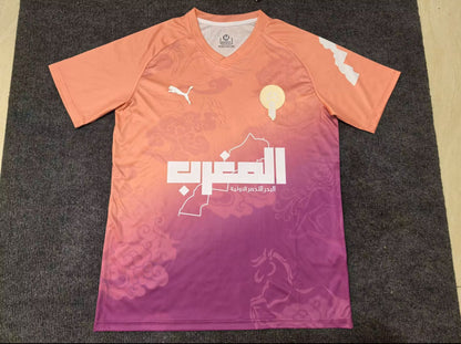 Maillot Maroc concept orange et rose
