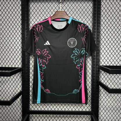 Maillot Inter Miami palmier rose et bleu